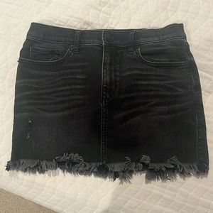 Black express jean skirt